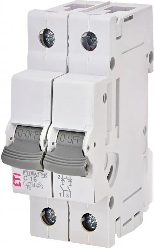 Automātiskais slēdzis ETIMAT P10 2p B16  15kA 001901710