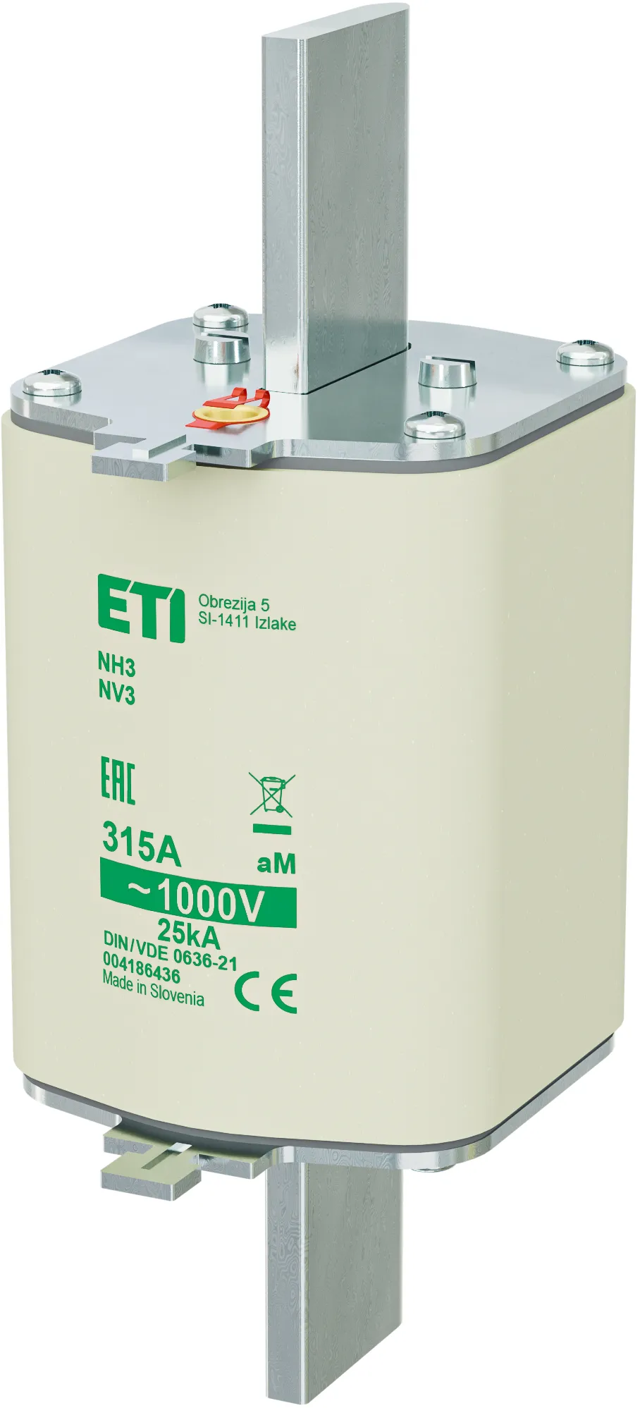 Drošinātājs NH3/85 aM 315A/1000V 004186436