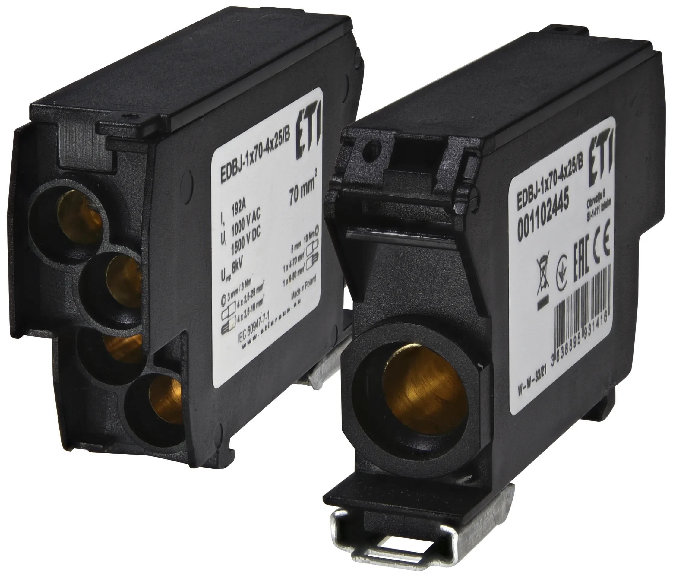 Sadales bloks EDBJ-1x70-4x25/B 001102445