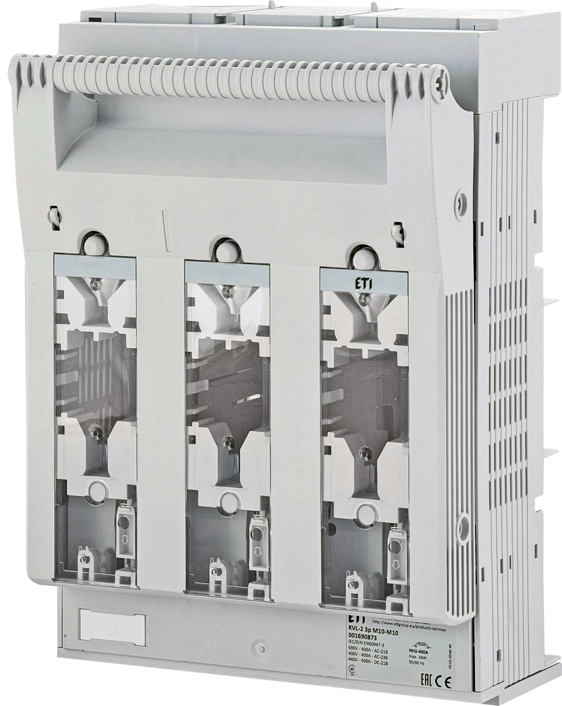 Drošinātāju blokslēdzis KVL-2 3p M10-M10 001690873