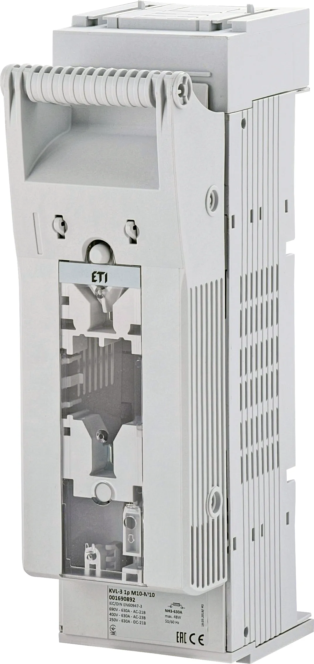 Drošinātāju blokslēdzis KVL-3 1p M10-M10 001690892