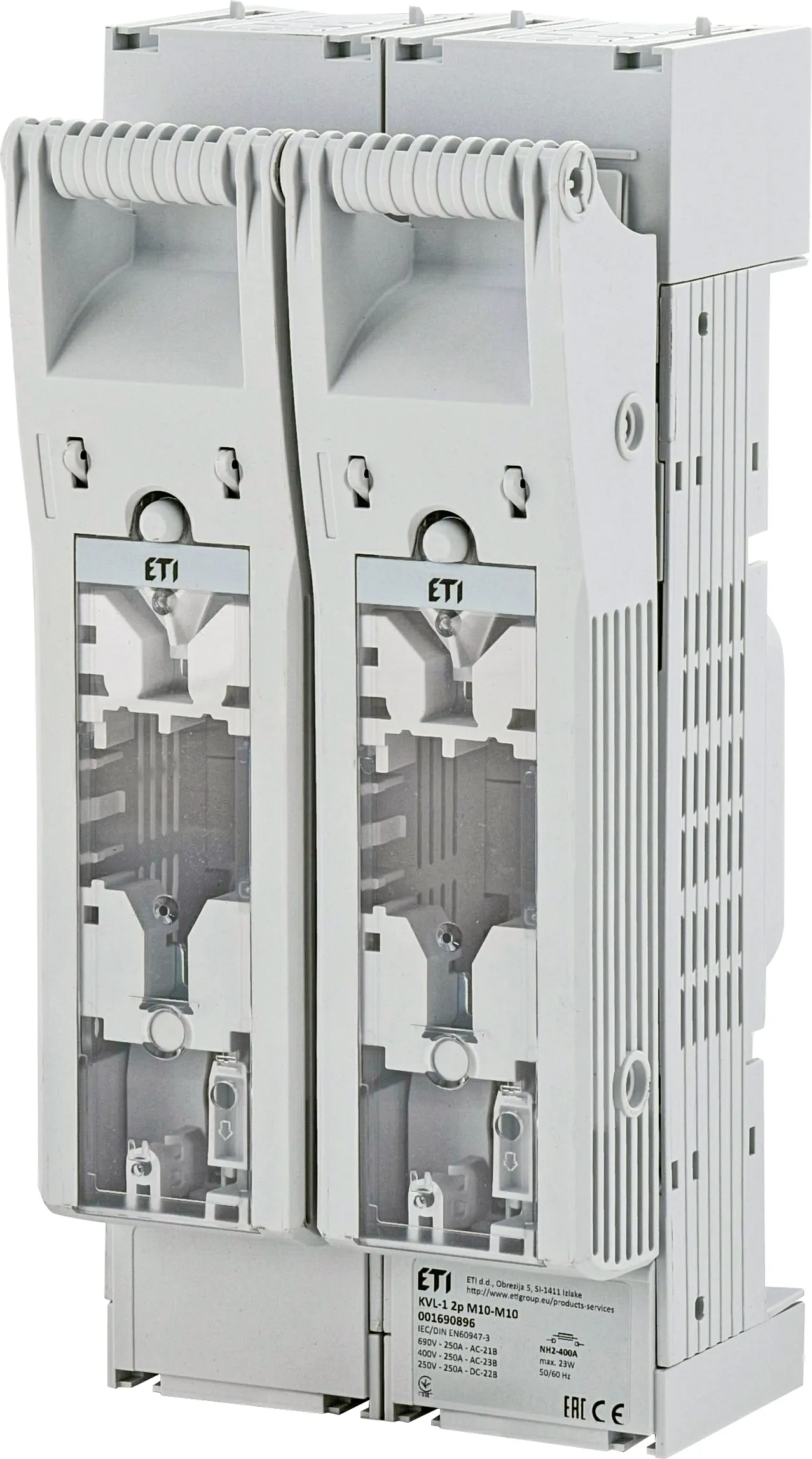 Drošinātāju blokslēdzis KVL-1 2p M10-M10 001690896