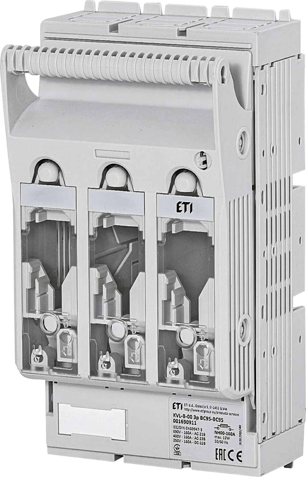 Drošinātāju blokslēdzis KVL-B-00 3p BC95-BC95 001690911