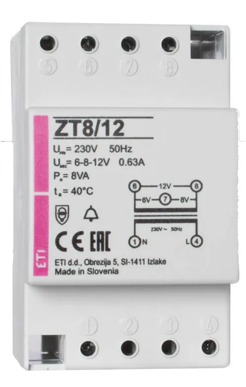 Zvana transformators ZT 8/12 002411006