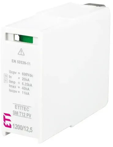 Pārsprieguma ierobežotājs MOD. SM T12 PV 600/6,25 S 002440632