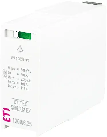 Pārsprieguma ierobežotājs MOD. ESM T12 PV 600/6,25 S 002440642