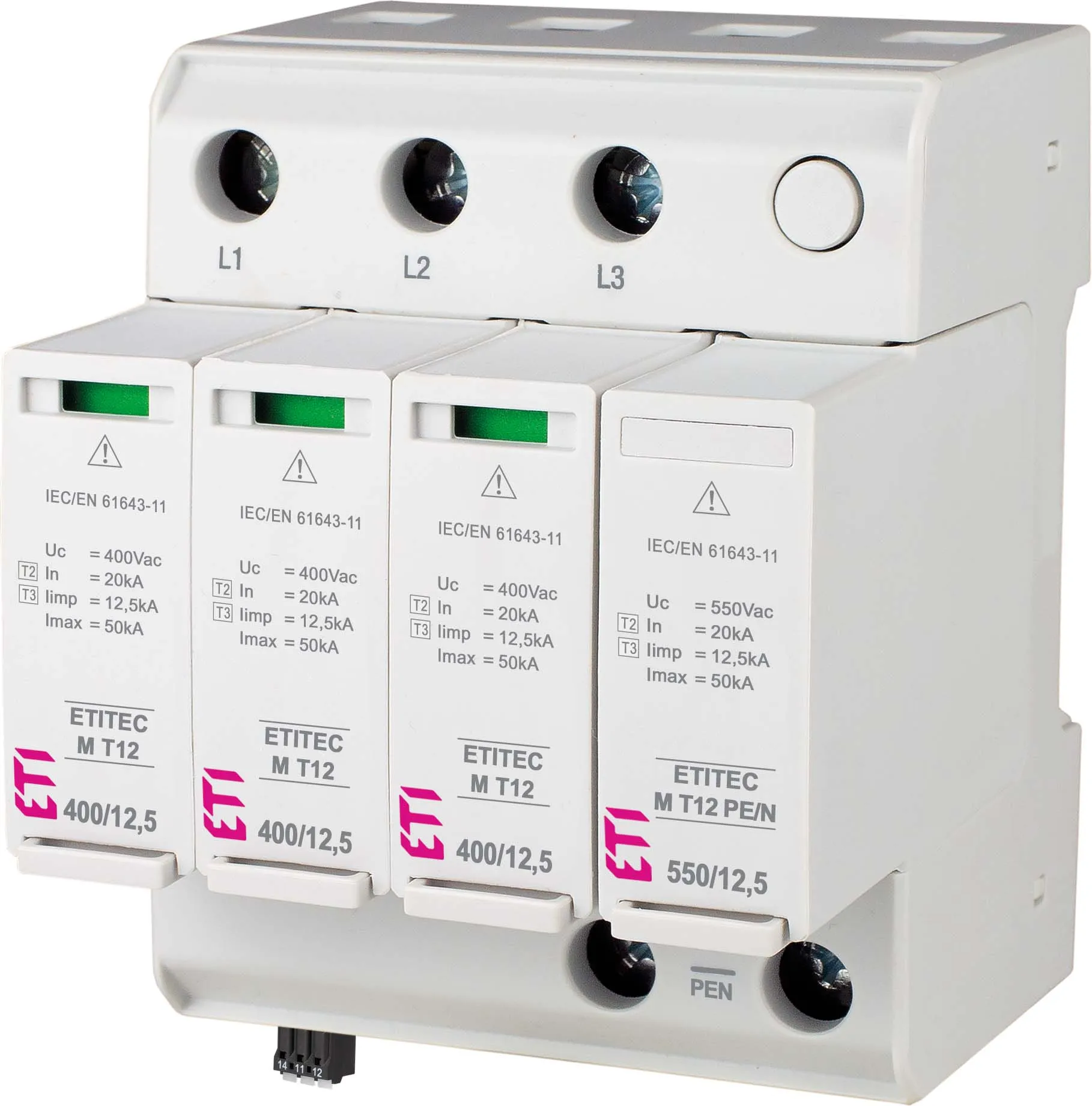 Pārsprieguma ierobežotājs ETITEC M T12 950/12,5 4Y RC 002440811