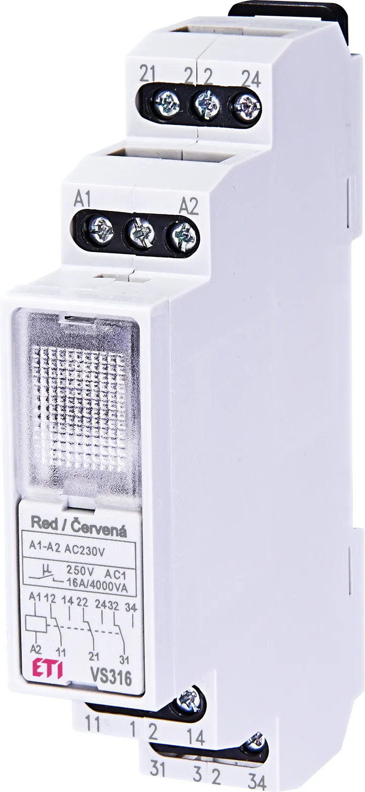 Spēka relejs VS316K/230 red 002471202