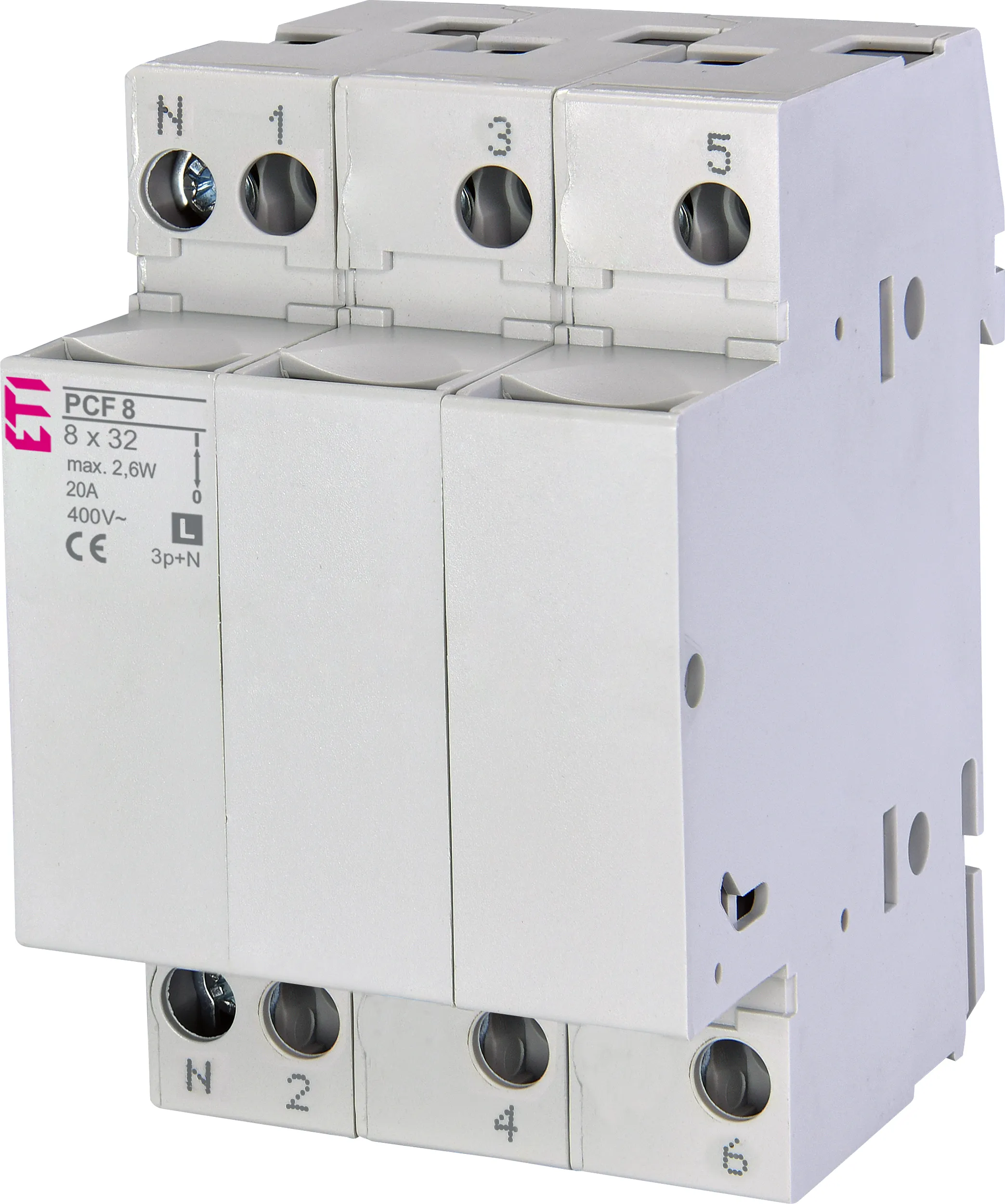 Drošinātāju blokslēdzis PCF 8 3p+N L 002531005