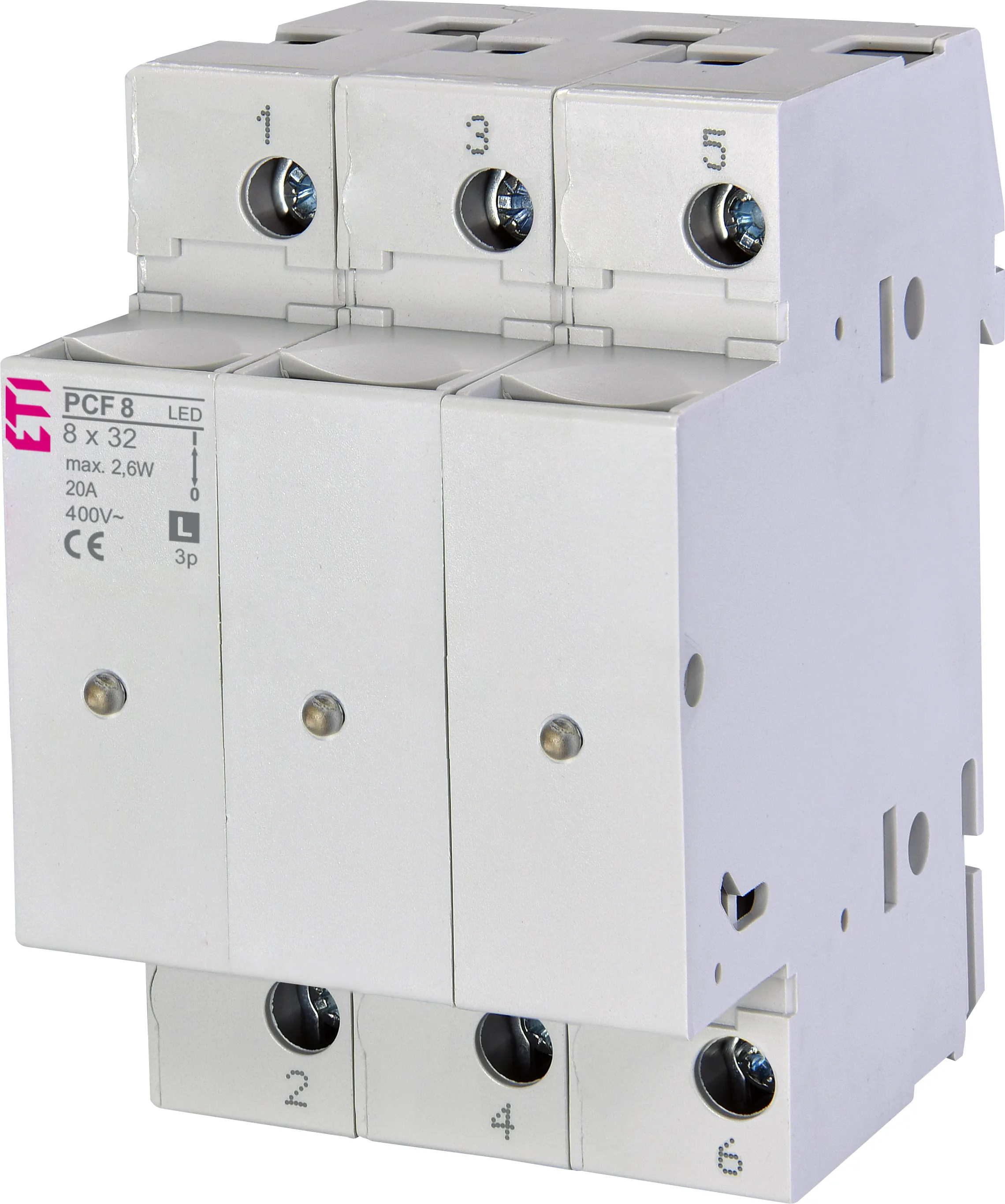 Drošinātāju blokslēdzis PCF 8 3p LED L 002531014