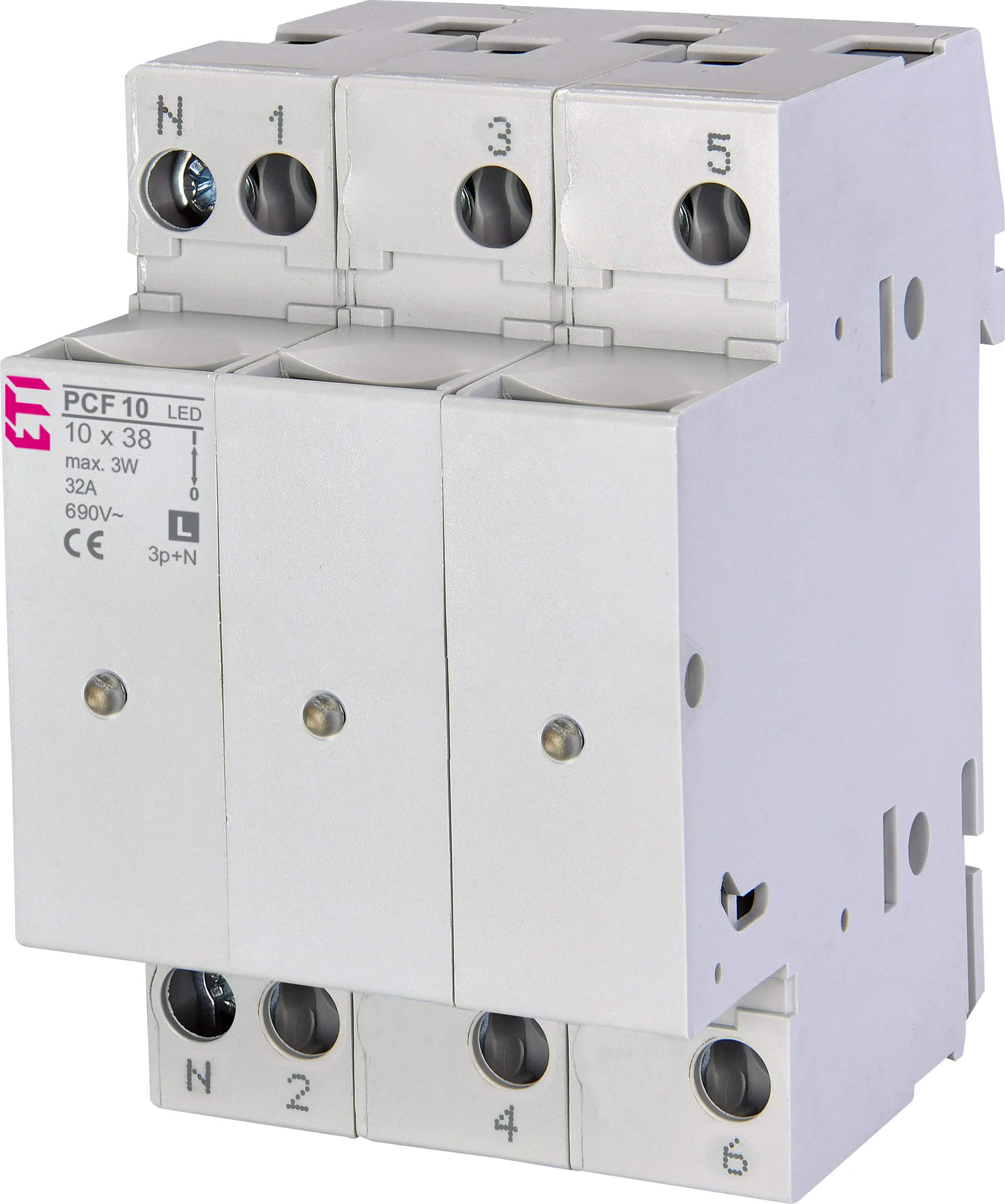 Drošinātāju blokslēdzis PCF 8 3p+N LED L 002531015