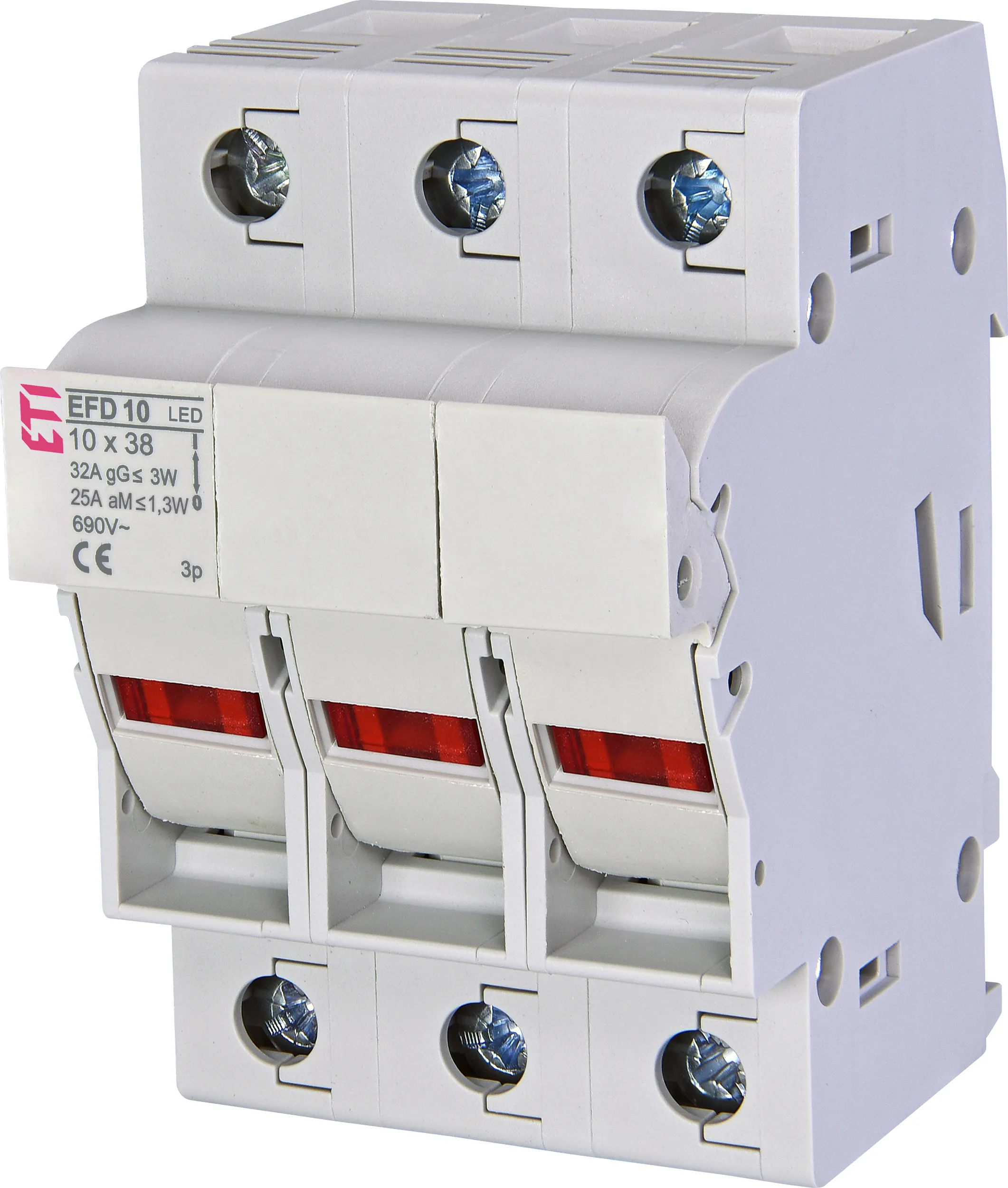 Drošinātāju blokslēdzis EFD 10 3p LED 002540014