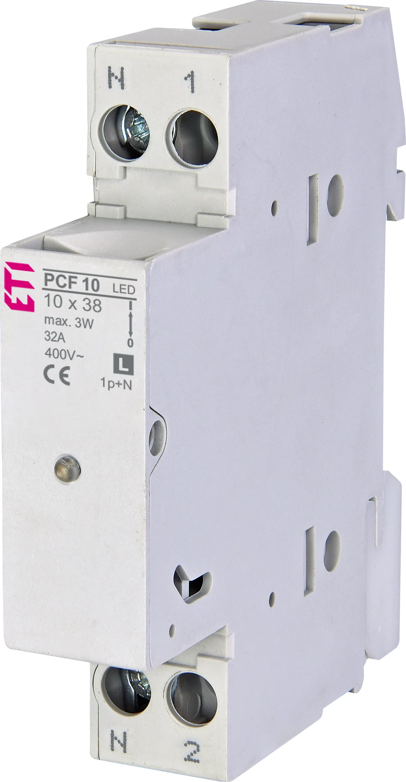 Drošinātāju blokslēdzis PCF 10 1p+N LED L 002551012
