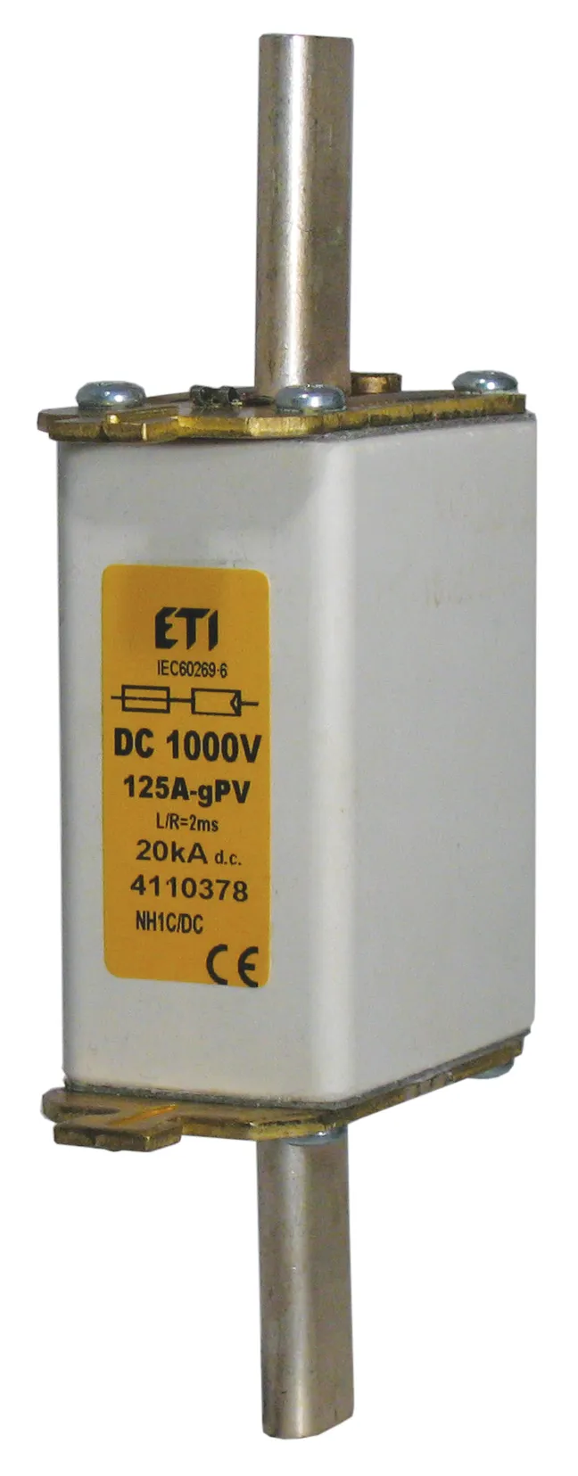 Drošinātājs NH1C gPV 125A/1000V DC 004110378