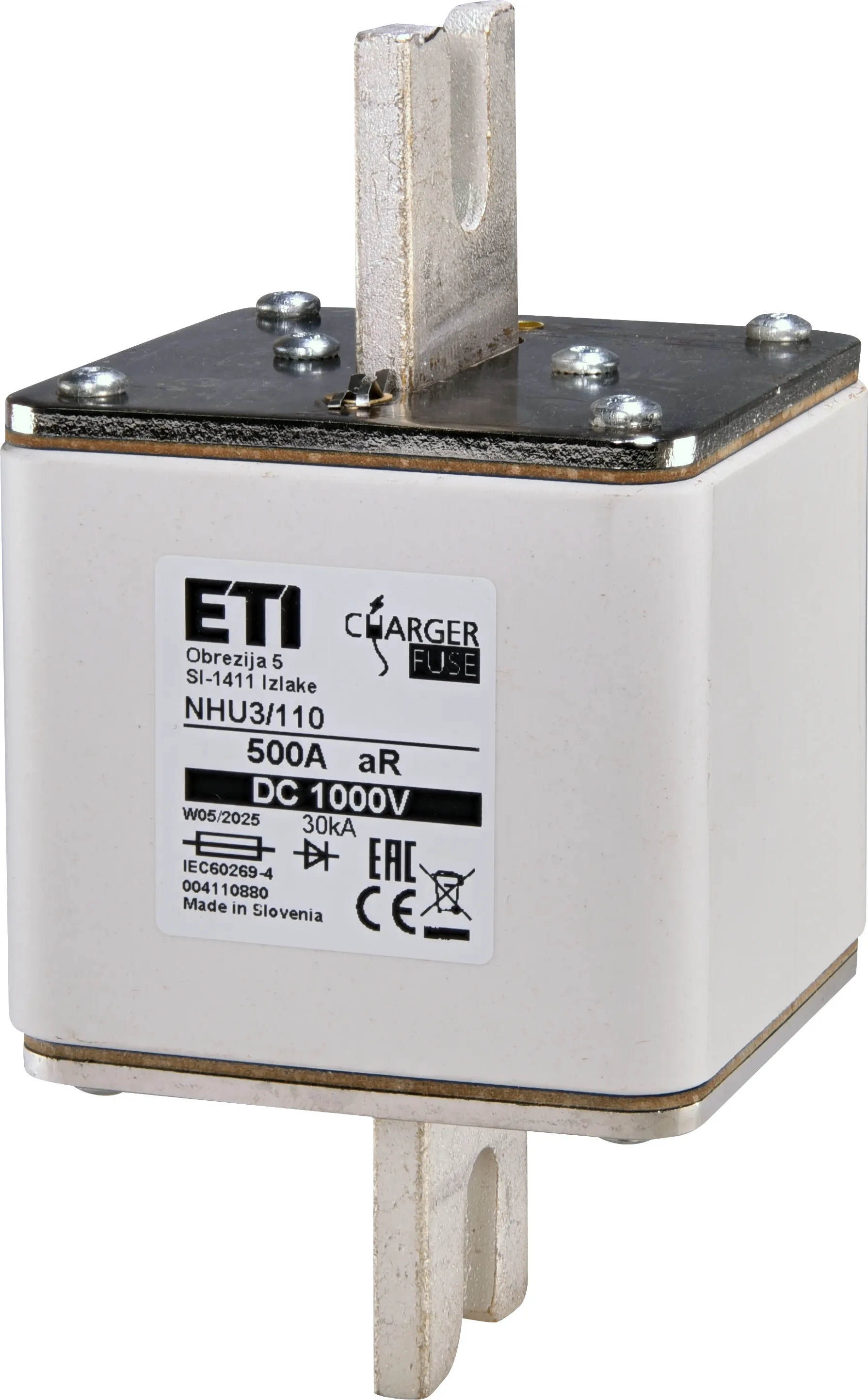 Drošinātājs NHU3/110 aR 500A/1000V DC 004110880