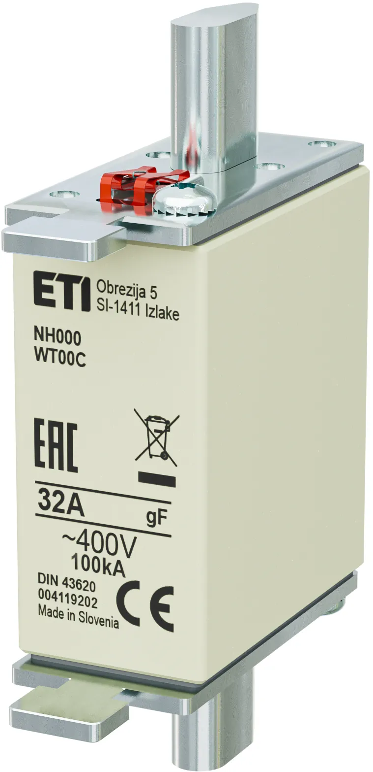 Drošinātājs NH000 gF 32A/400V 004119202