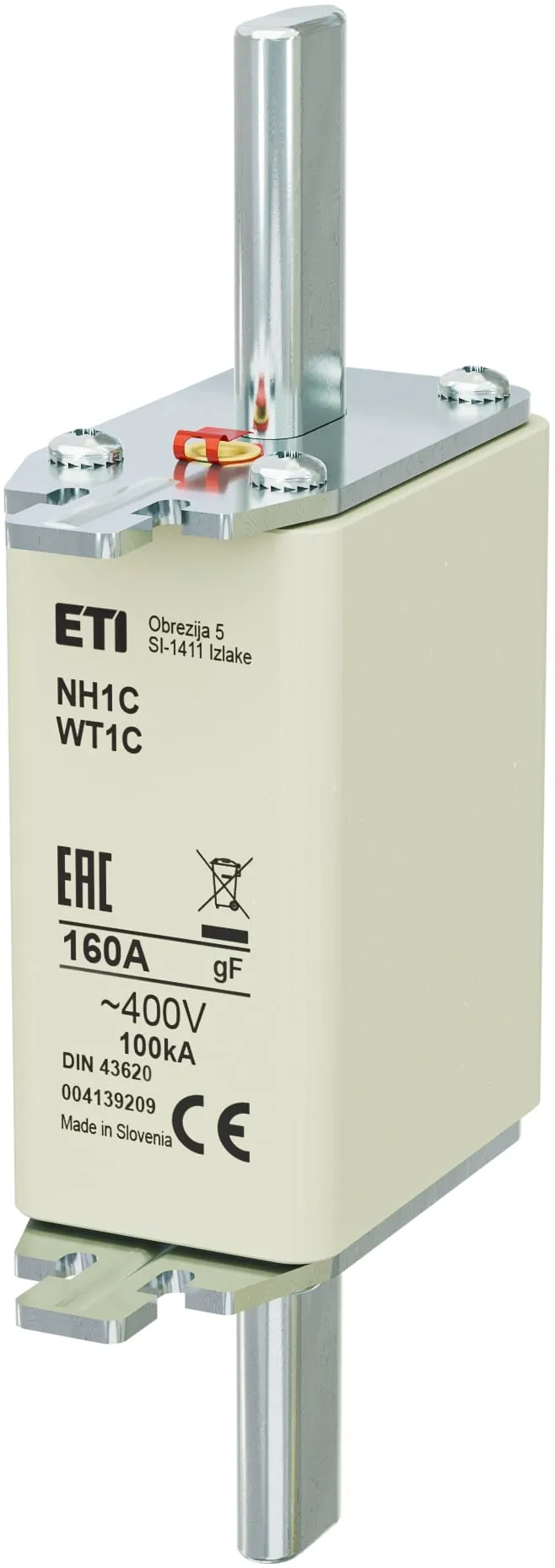 Drošinātājs NH1C gF 160A/400V 004139209