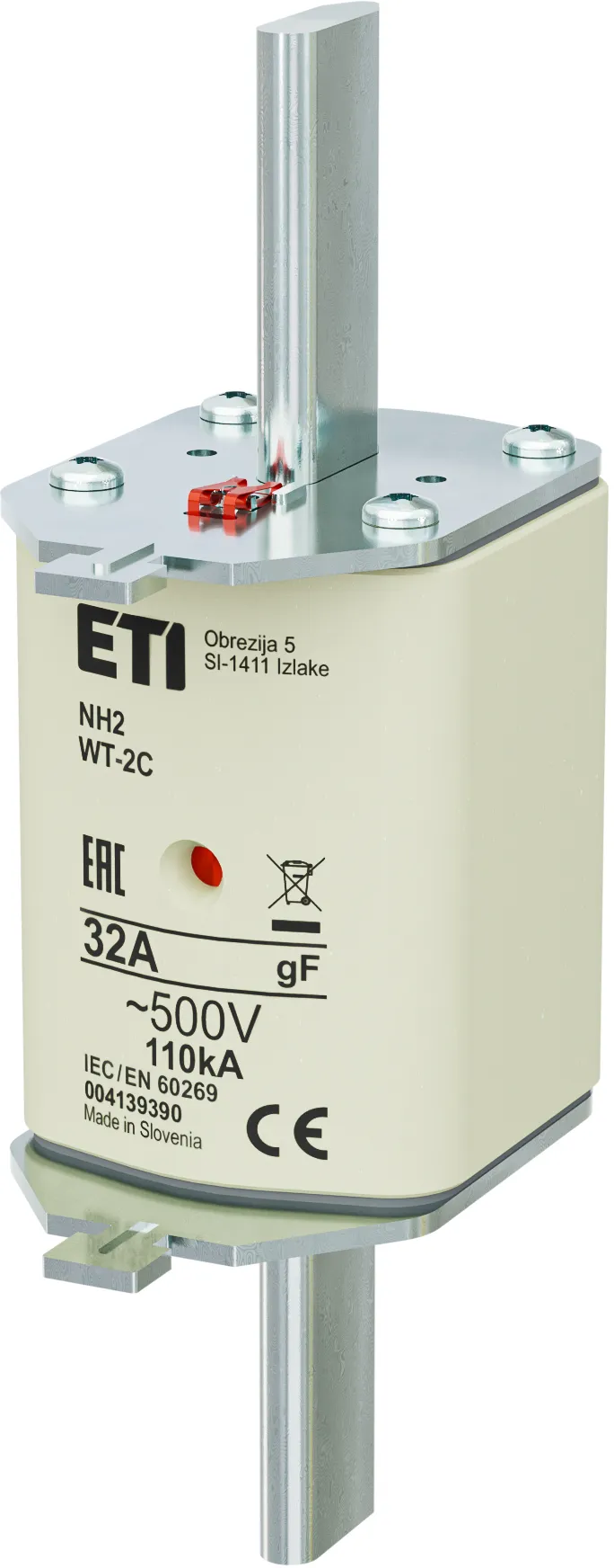 Drošinātājs NH2/WT-2C gF 32A/500V 004139390