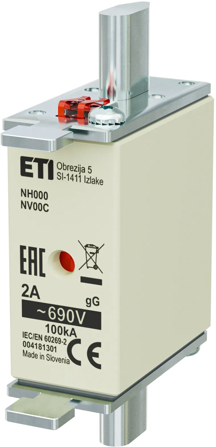 Drošinātājs NH000 gG 2A/690V 004181301
