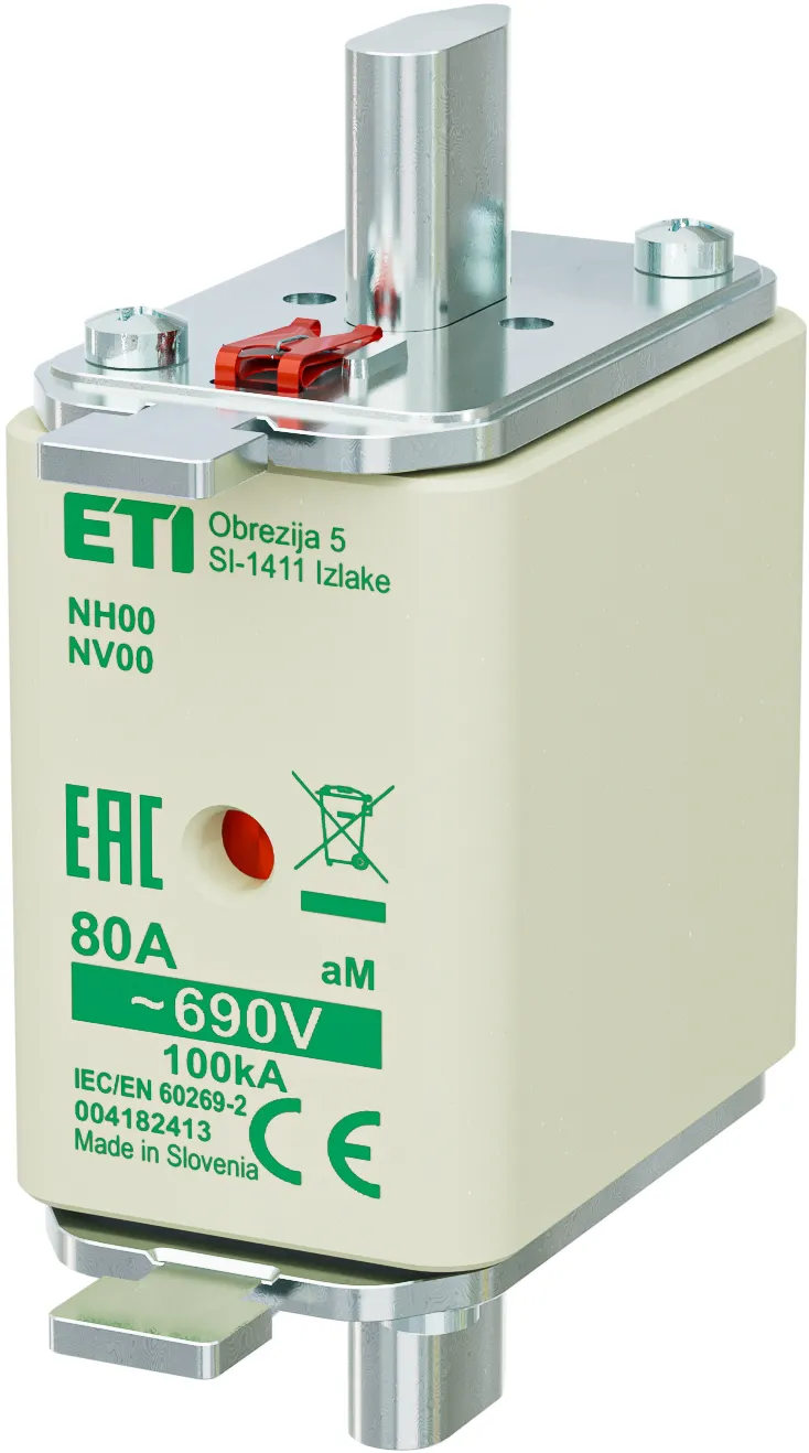 Drošinātājs NH00 aM 80A/690V 004182413