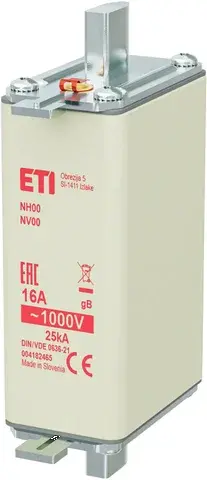 Drošinātājs NH00/78 gB 16A/1000V 004182465