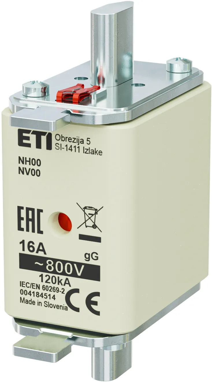 Drošinātājs NH00 gG 16A/800V 004184514