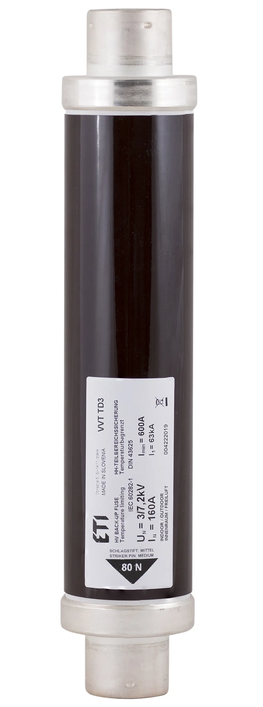 Drošinātājs VVT-D3 7,2kV/4A 442 004222604