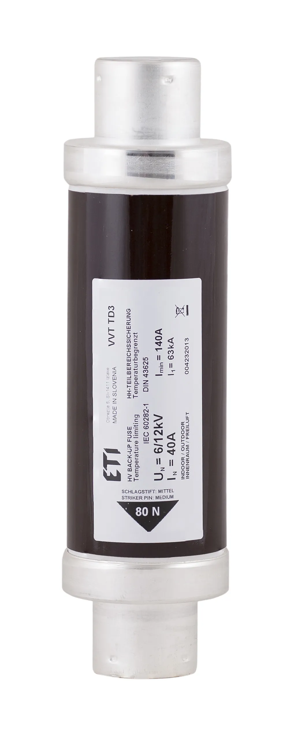 Drošinātājs VVC3 12kV/6A 192 004230105