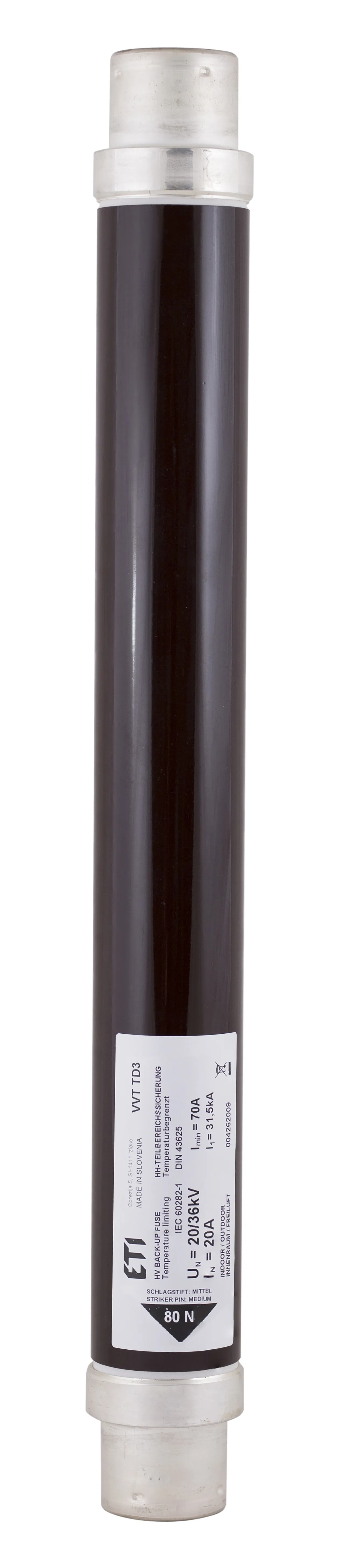 Drošinātājs VVT-D3 36kV/2A 442 004262103