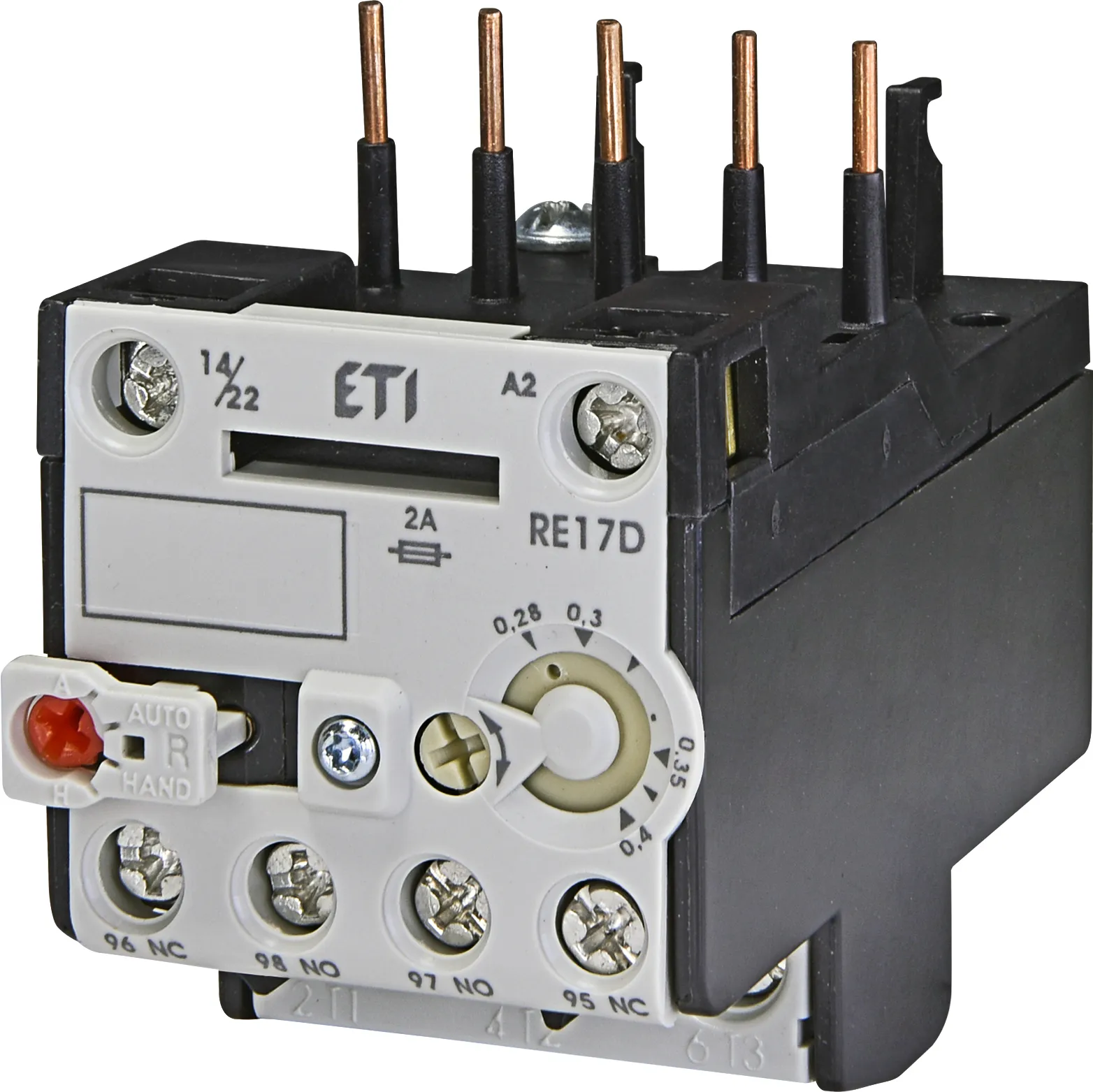 Strāvas kontroles relejs RE17D-0,4 004641400