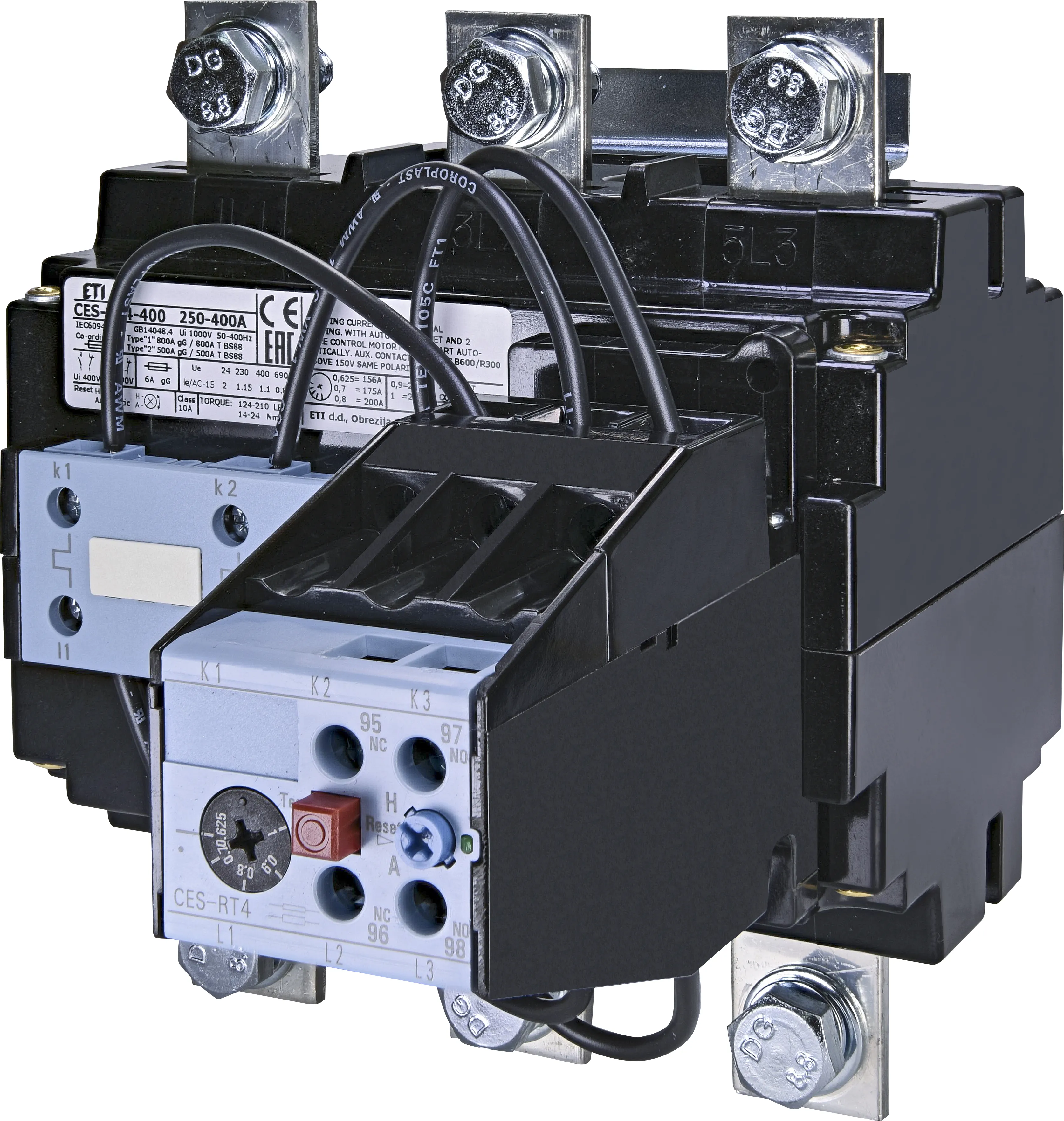 Strāvas kontroles relejs *CES-RT4-400 004646612