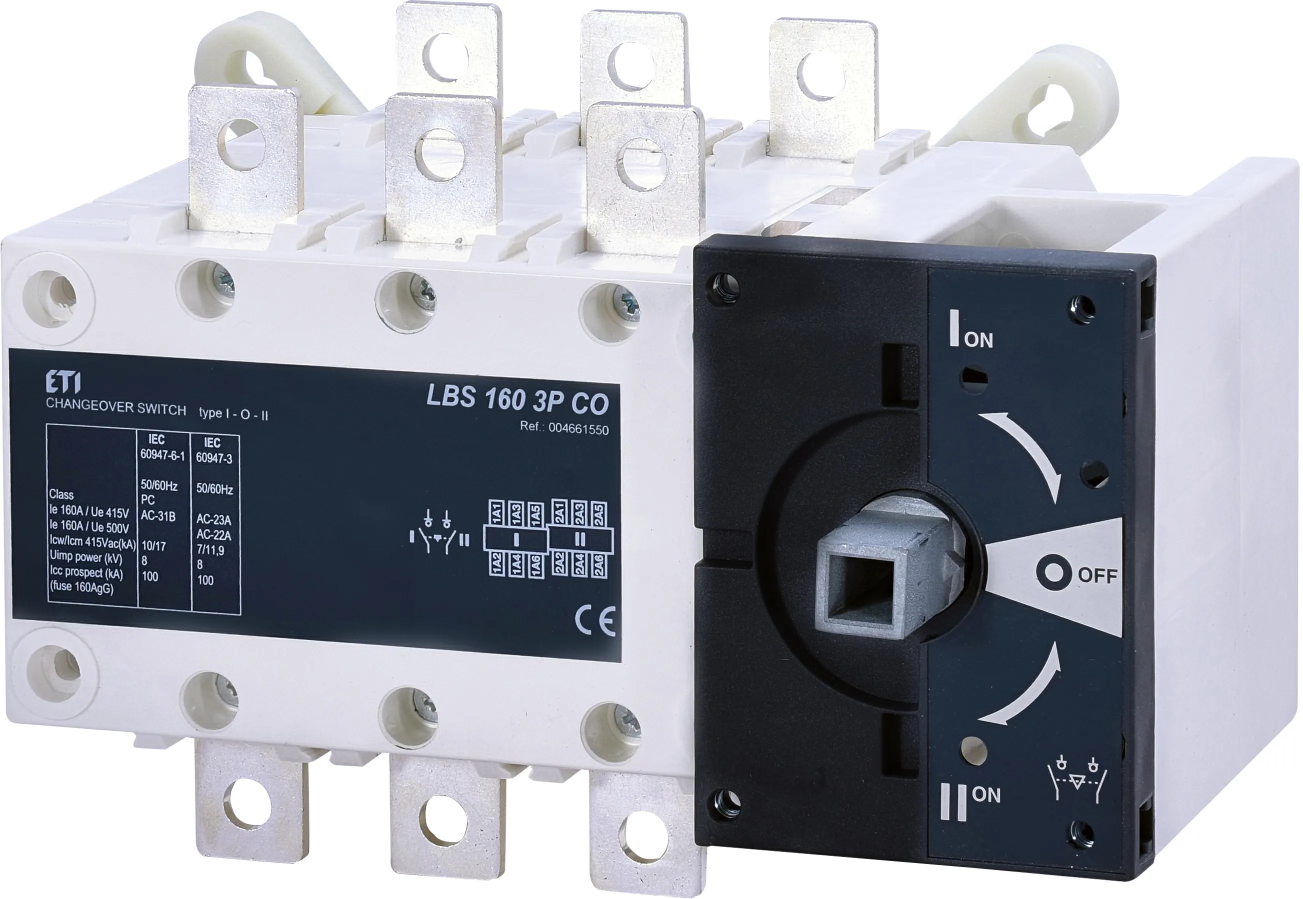 Pārslēdzis 1-0-2 LBS 160 3P CO 004661550