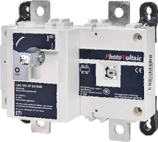 Atdalītājsledzis PV - DC LBS 100 2P DC1000 004661853