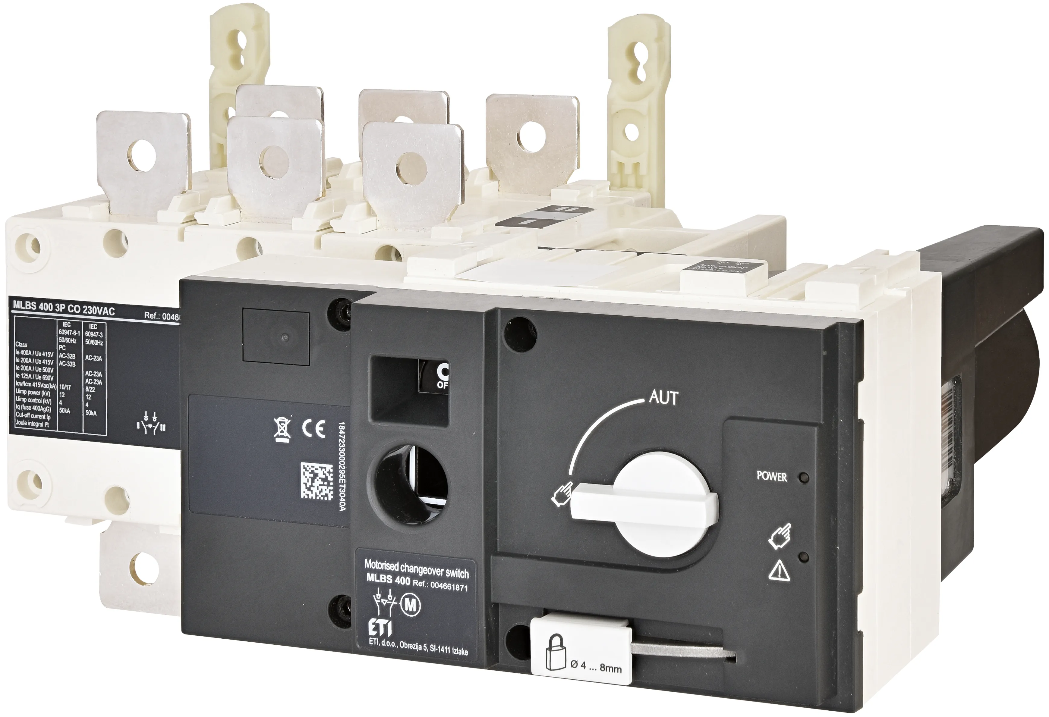 Pārslēdzis 1-0-2 ar piedziņu MLBS 400 3P CO 230VAC 004661871
