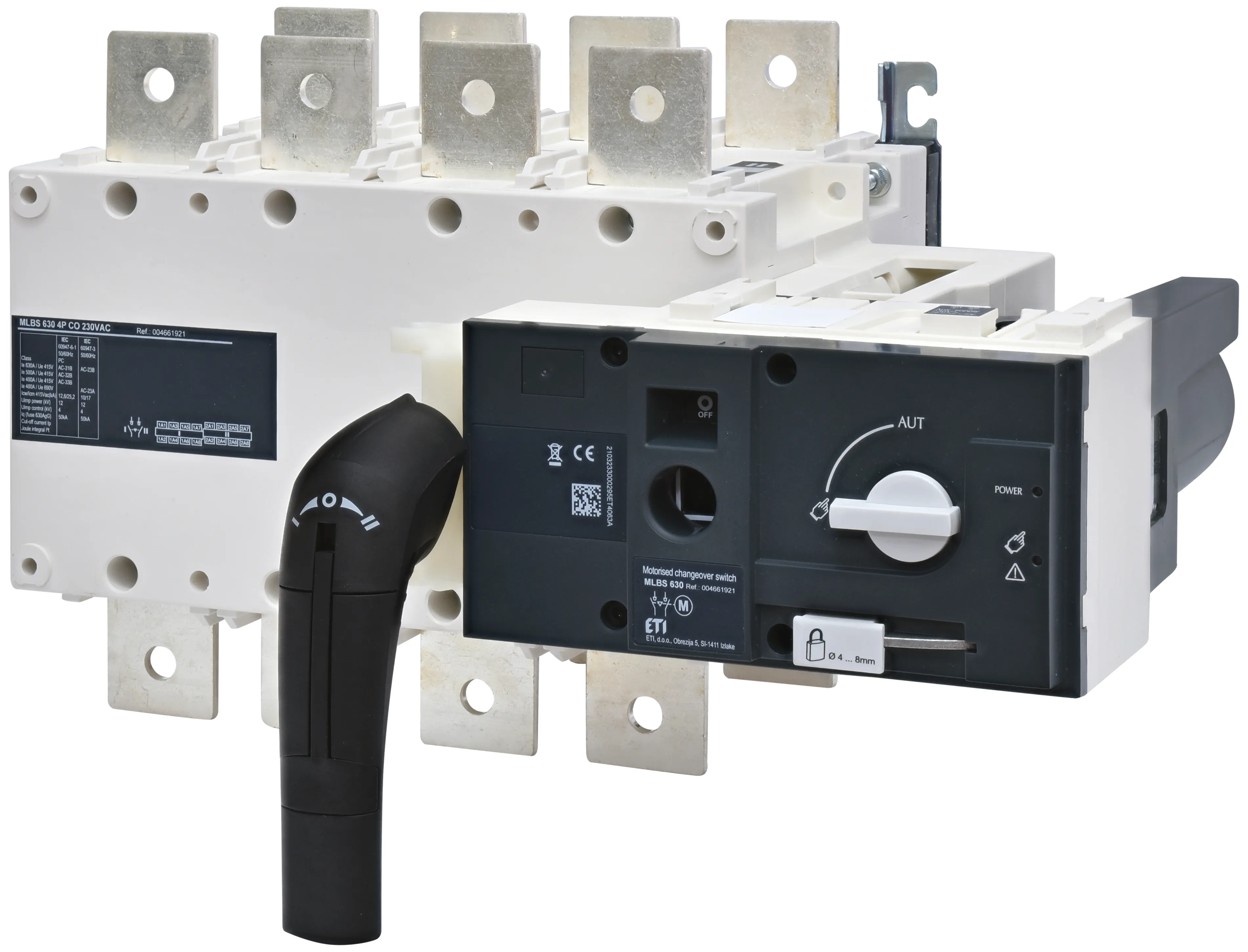 Pārslēdzis 1-0-2 ar piedziņu MLBS 630 4P CO 230VAC 004661921