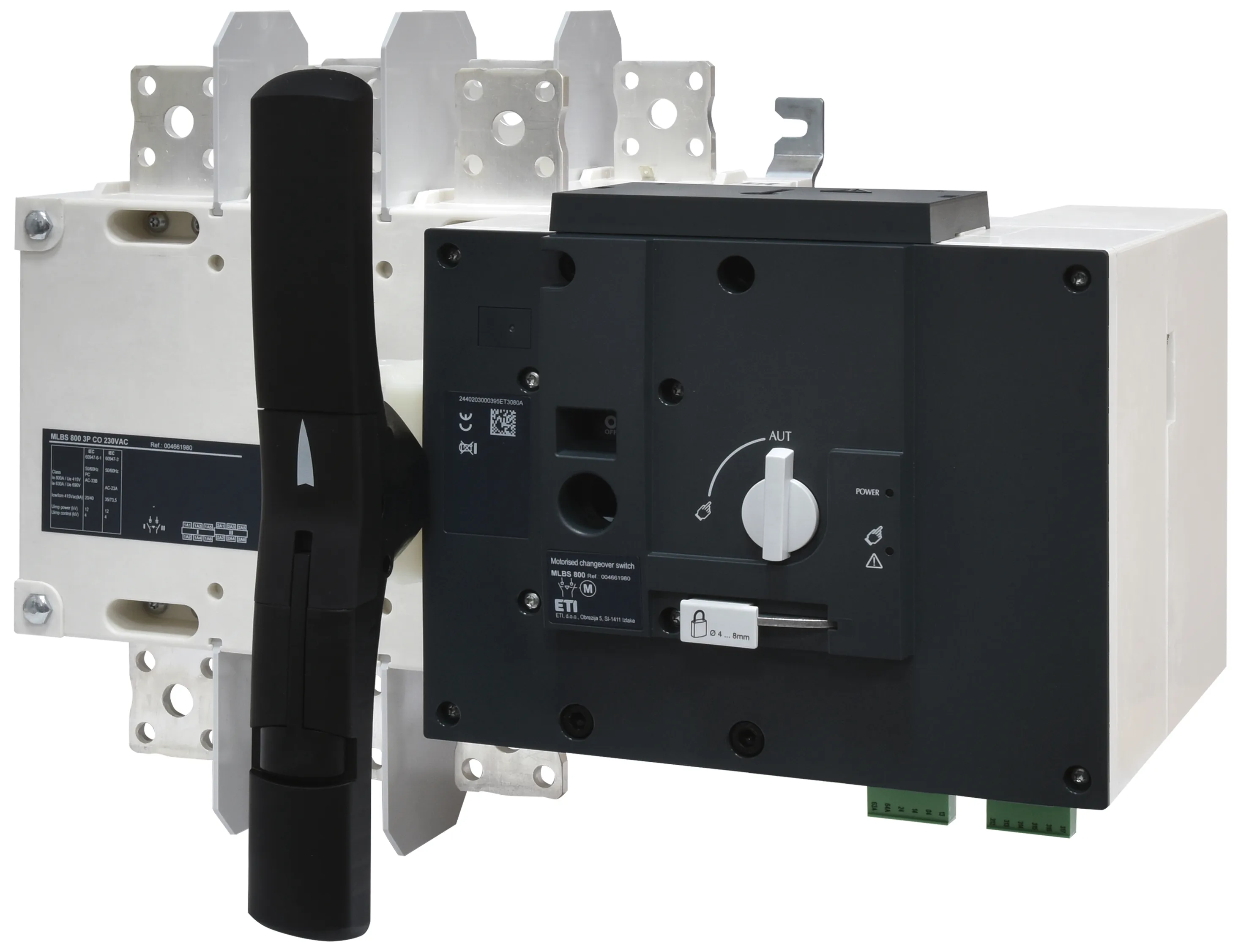 Pārslēdzis 1-0-2 ar piedziņu MLBS 800 3P CO 230VAC 004661980