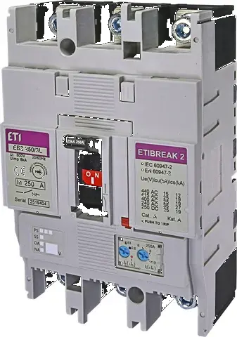 Rūpnieciskais automātslēdzis EB2 250/3L 250A 3p 004671073