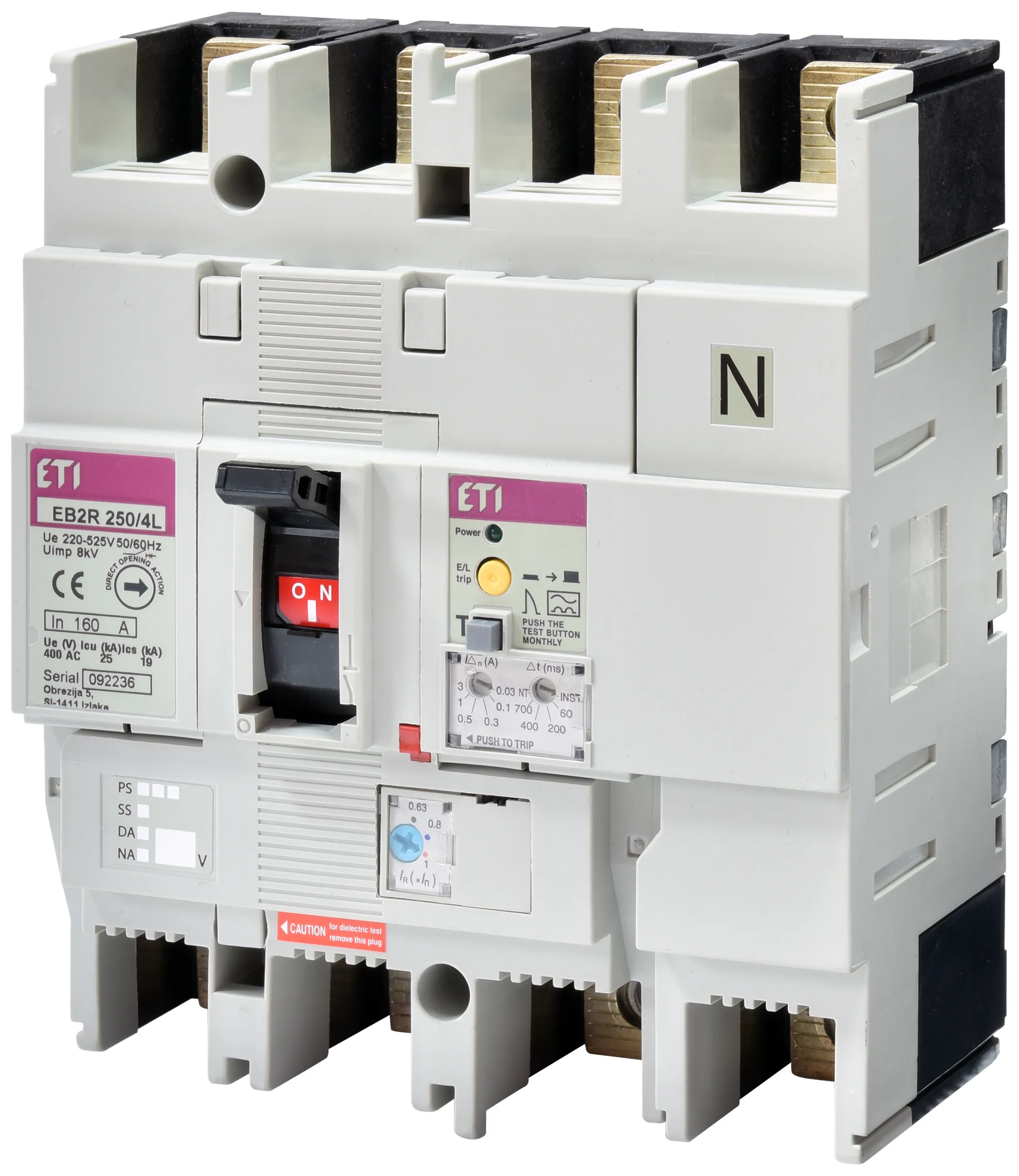 Rūpnieciskais automātslēdzis EB2R 250/4L 160A 4P 004671583