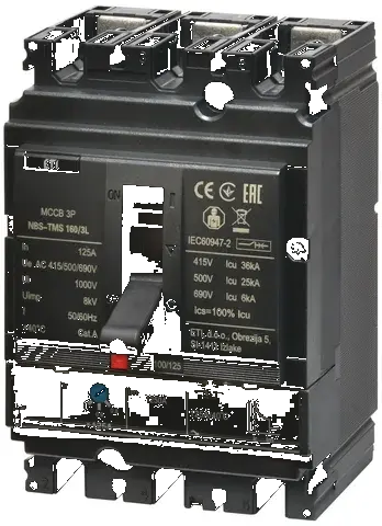 Rūpnieciskais automātslēdzis NBS-TMS 160/3L 125A 3P 004673008
