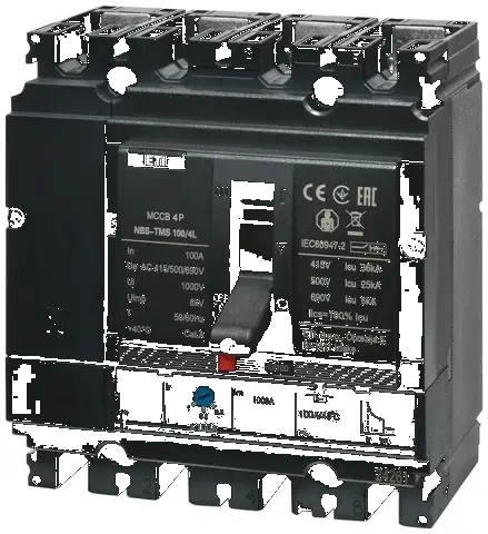 Rūpnieciskais automātslēdzis NBS-TMS 100/4L  25A 4P 004673020