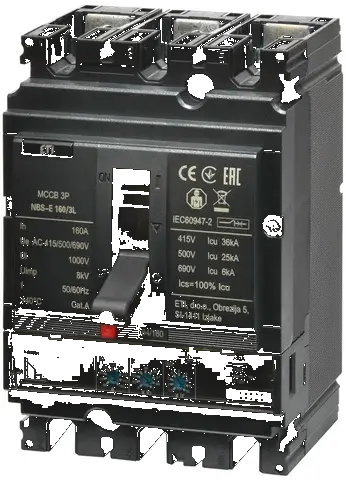 Rūpnieciskais automātslēdzis NBS-E 160/3L 160A 3P 004673055