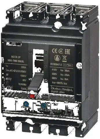 Rūpnieciskais automātslēdzis NBS-TMD 250/3L 200A 3P 004673071