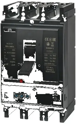 Rūpnieciskais automātslēdzis NBS-E 400/3L 400A 3P 004673109