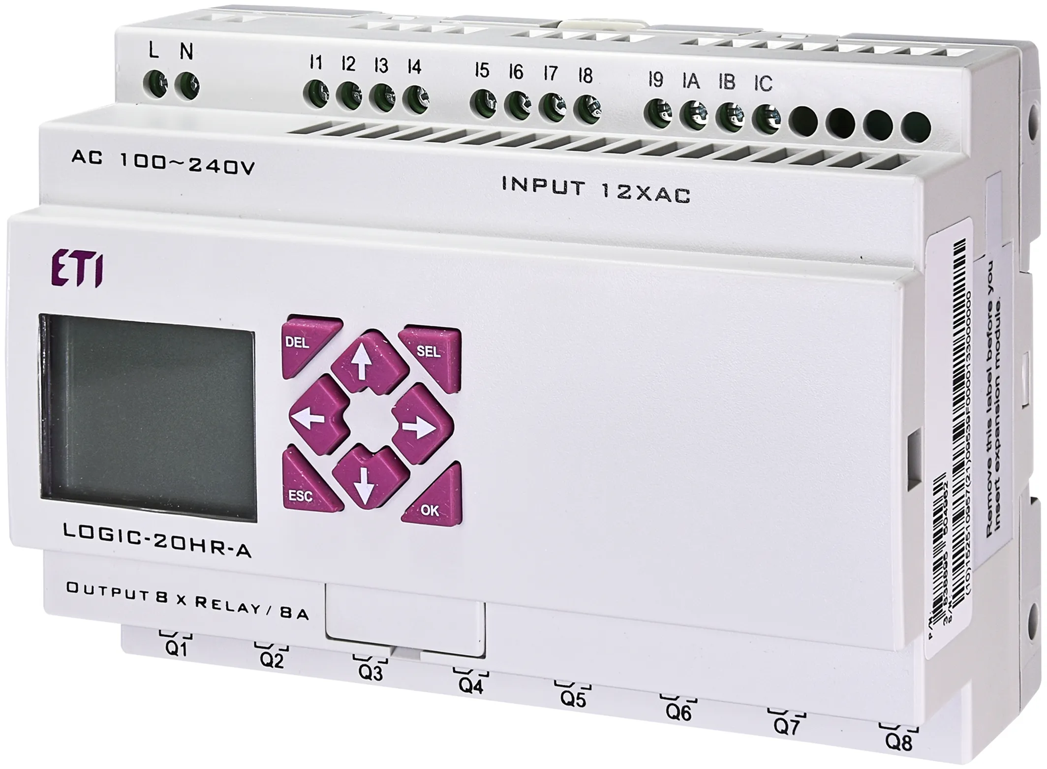 PLC kontrolieris LOGIC-20HR-A 004780004