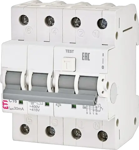 KZS-4M 3p+N A C13/0.03 120V