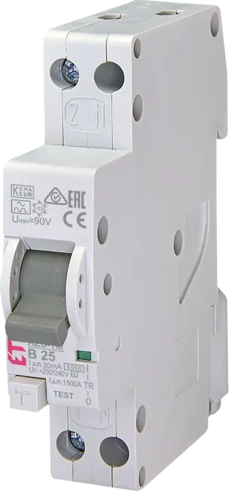 Attēls no *KZS-1M 1p+N A B25/0.03 6kA