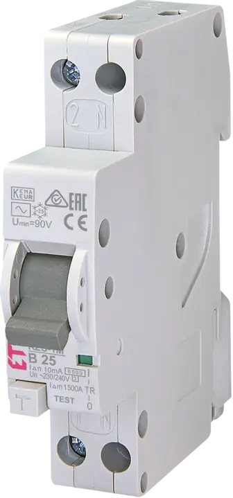 Attēls no *KZS-1M 1p+N AC B25/0.01 6kA
