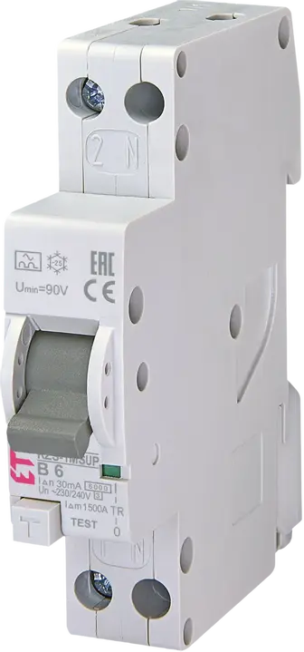 Attēls no *KZS-1M-SUP 1p+N A B6/0.03 6kA