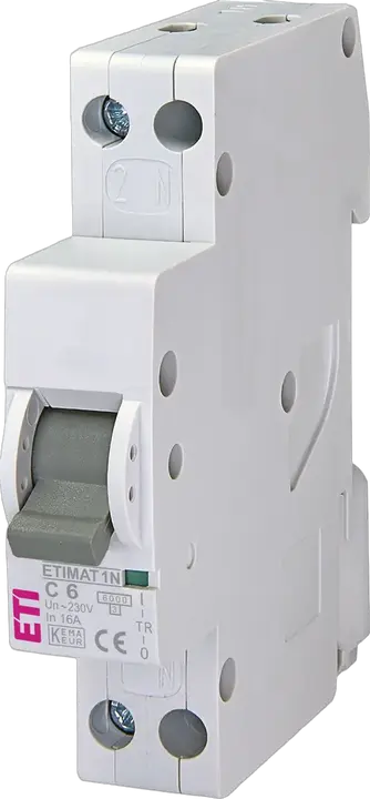 Attēls no ETIMAT 1N 1p+N C6 6kA