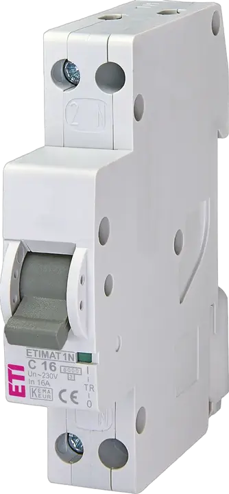 Attēls no ETIMAT 1N 1p+N C16 6kA